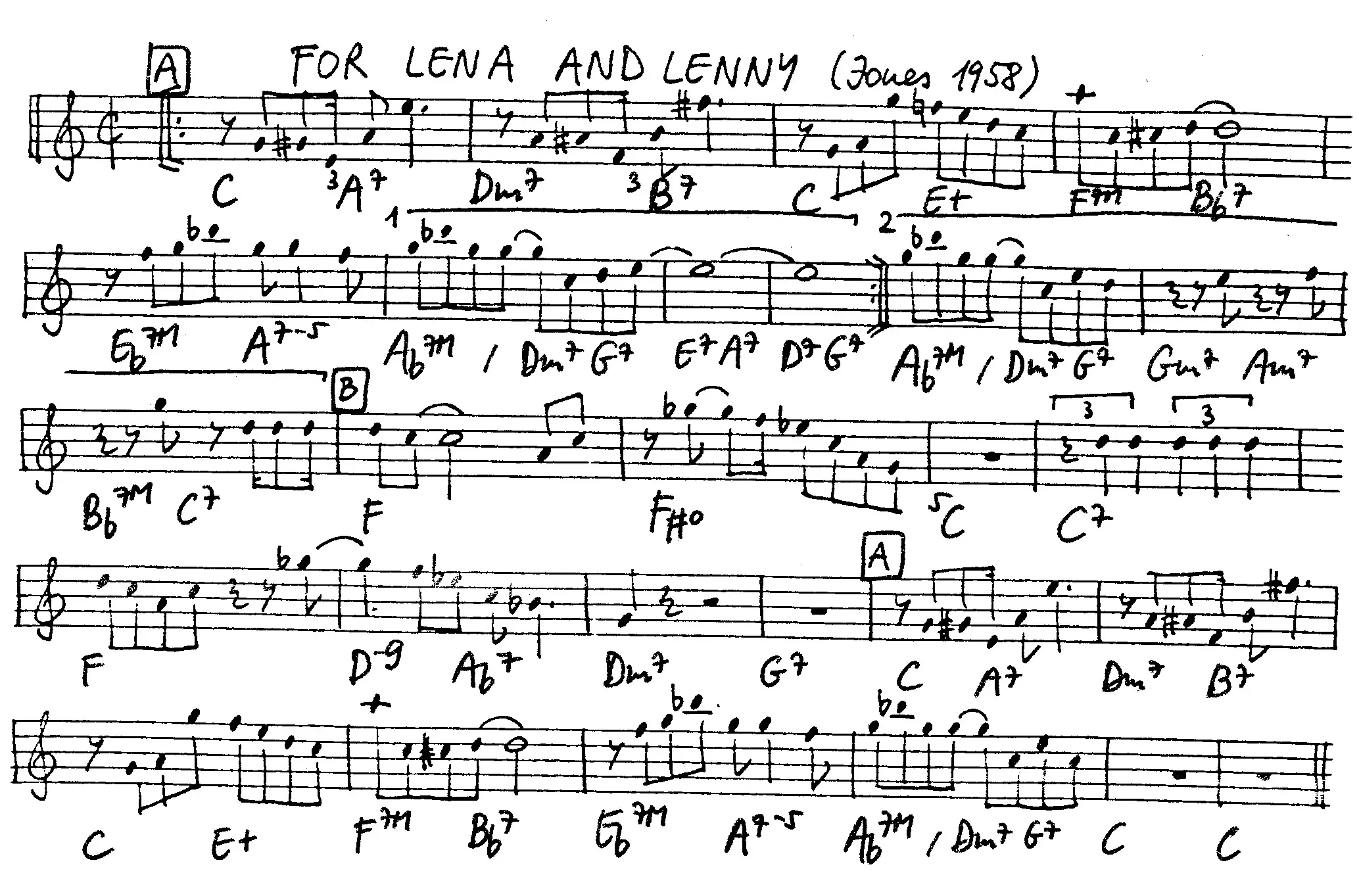 for lena and lenny partition gratuite - Offerte par The Jungle Jazz Band